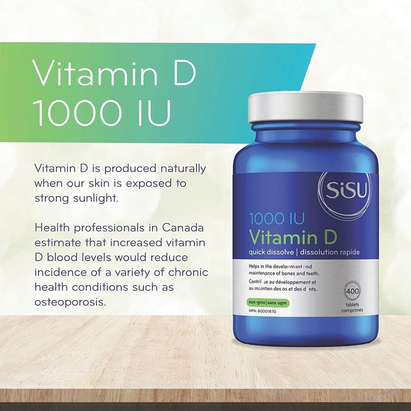 SISU - Vitamin D 1000IU | 400 Tablets