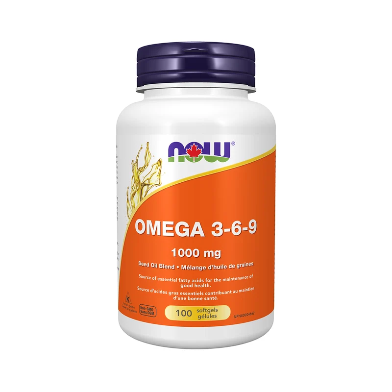 NOW - Omega 3-6-9 1000 mg | 100 Softgels