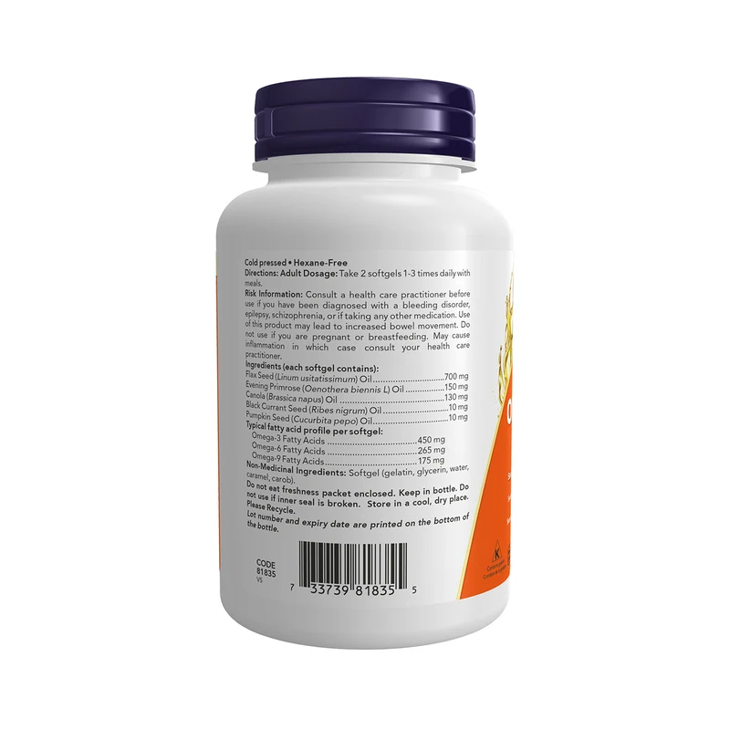 NOW - Omega 3-6-9 1000 mg | 100 Softgels