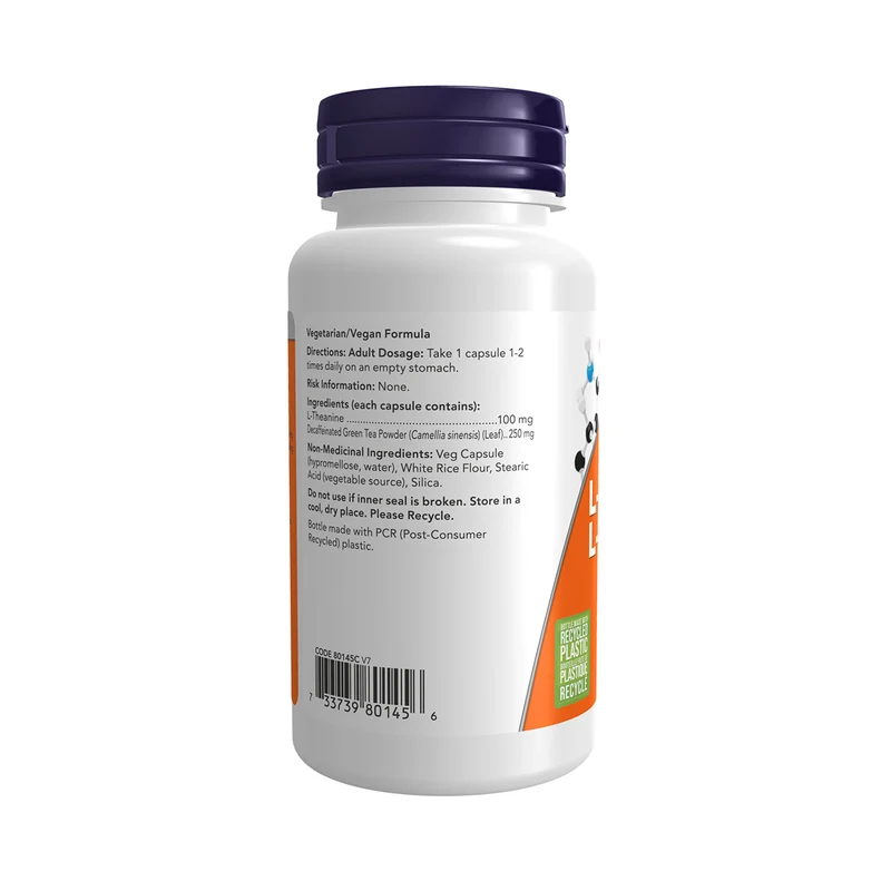 NOW - L-Theanine 100 mg Capsules | 90 Capsules