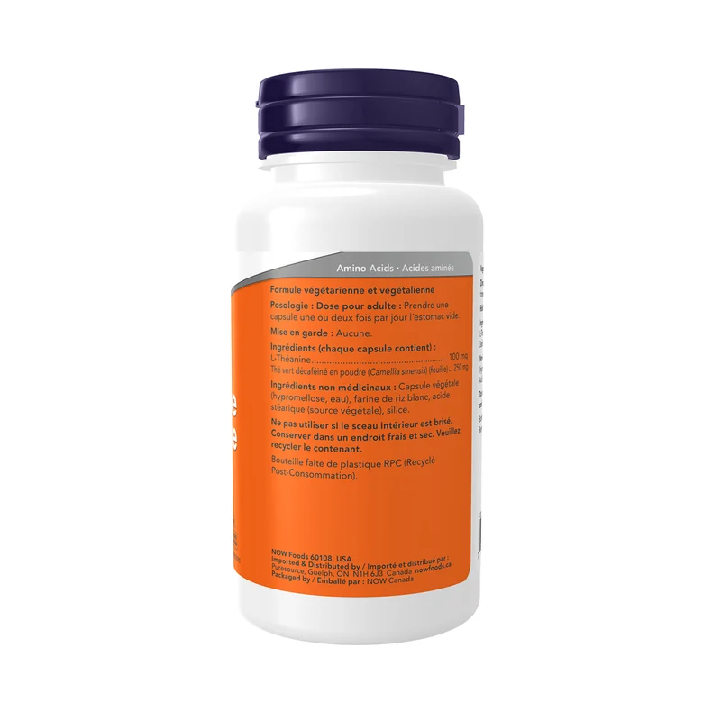 NOW - L-Theanine 100 mg Capsules | 90 Capsules