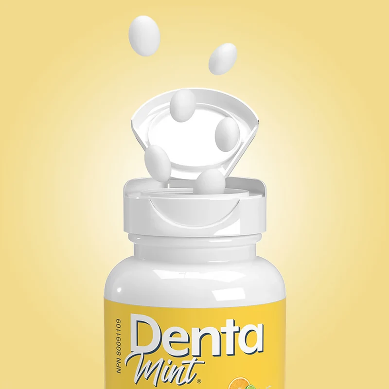 Denta Mint - Xylitol Lozenges For Dry Mouth, Citrus | 140 Lozenges
