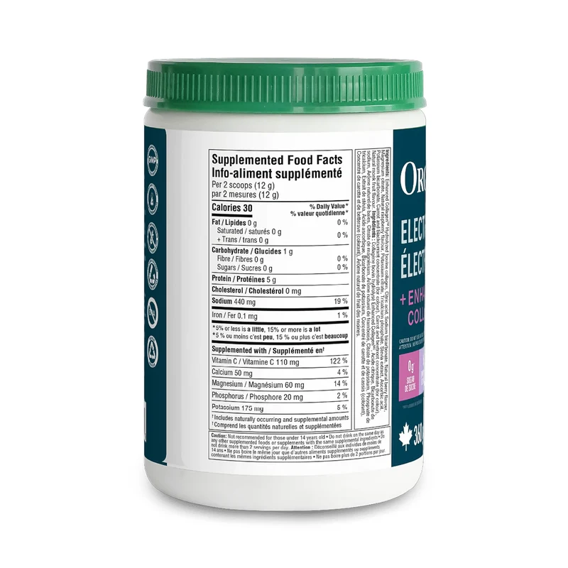 Organika - Electrolytes Collagen, Wild Berry | 360 g