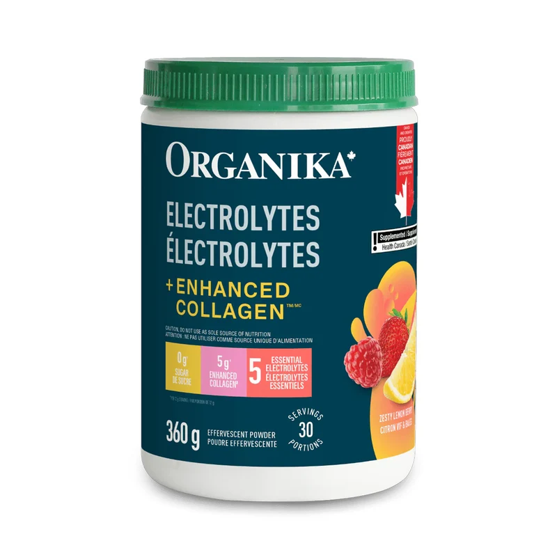 Organika - Electrolytes Collagen, Lemon Berry | 360 g