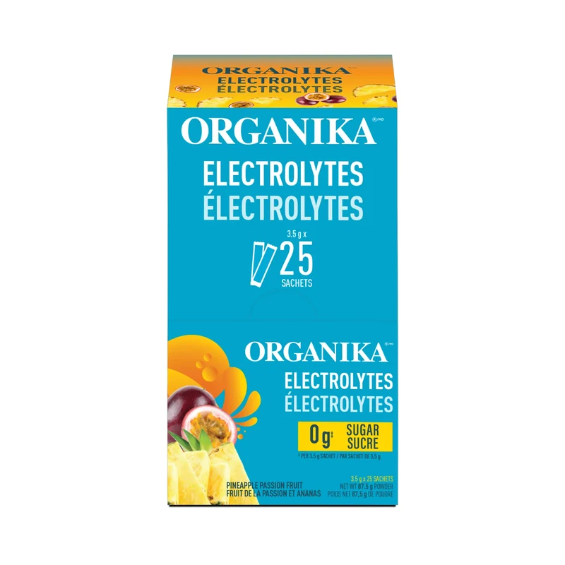 Organika - Electrolytes, Pineapple Passion | 25 Satchets x 3.5 g