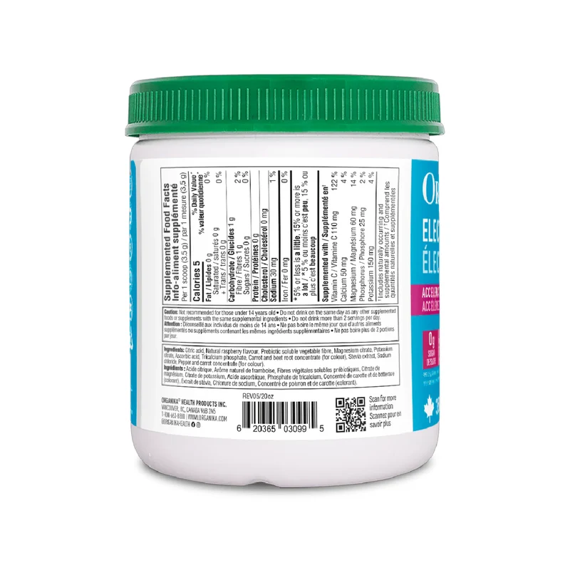 Organika - Electrolytes, Wild Raspberry | 350 g