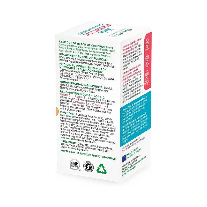 Organika - Kids Probiotic | 30 Chewable Tablets