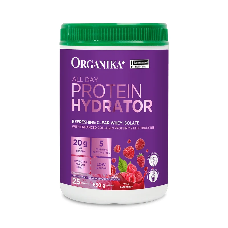 Organika - All Day Protein Hydrator, Wild Raspberry | 650 g