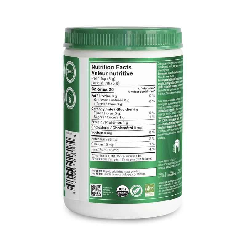Organika - Organic Maca Gelatinized Powder | 400 g
