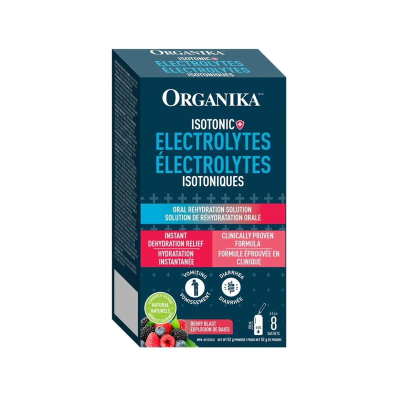 Organika - Isotonic Electrolytes, Berry | 8 Sachets x 6.5 g