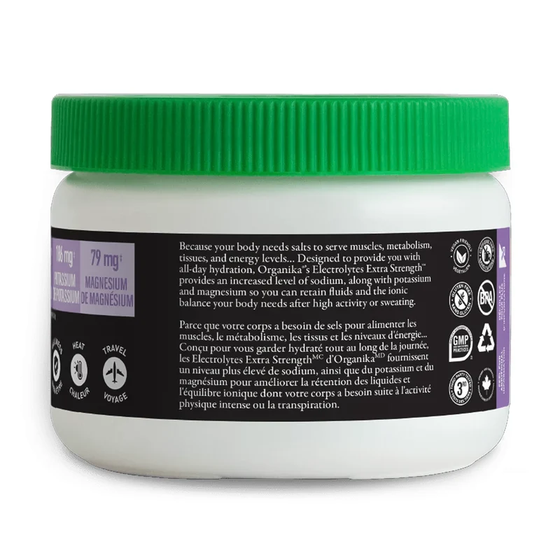 Organika - Electrolytes Extra Strength, Unflavoured | 162 g