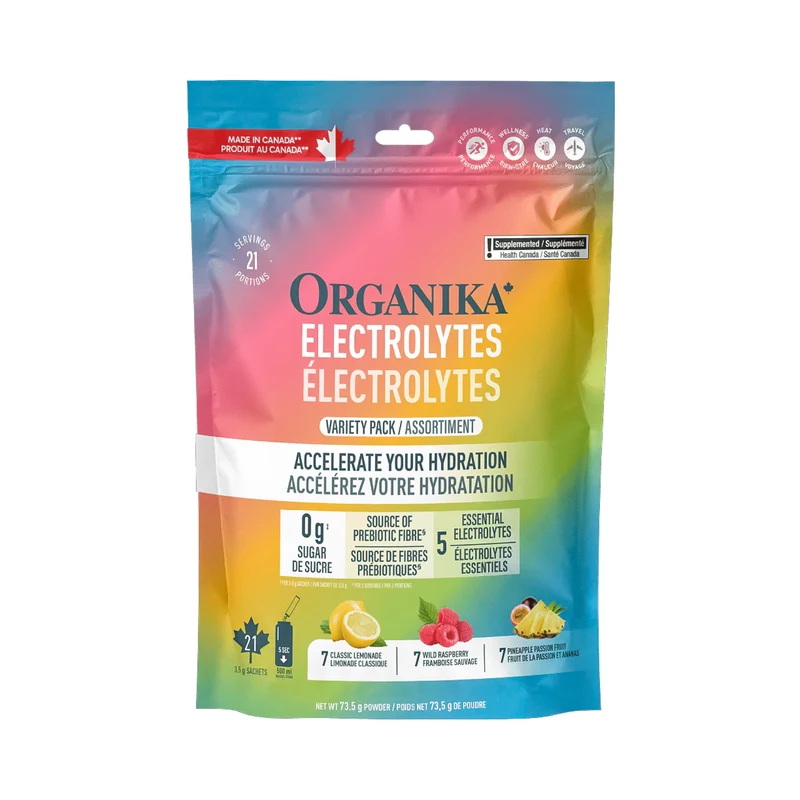 Organika - Electrolytes Satchets, Variety Pack | 21 Satchets x 3.5 g