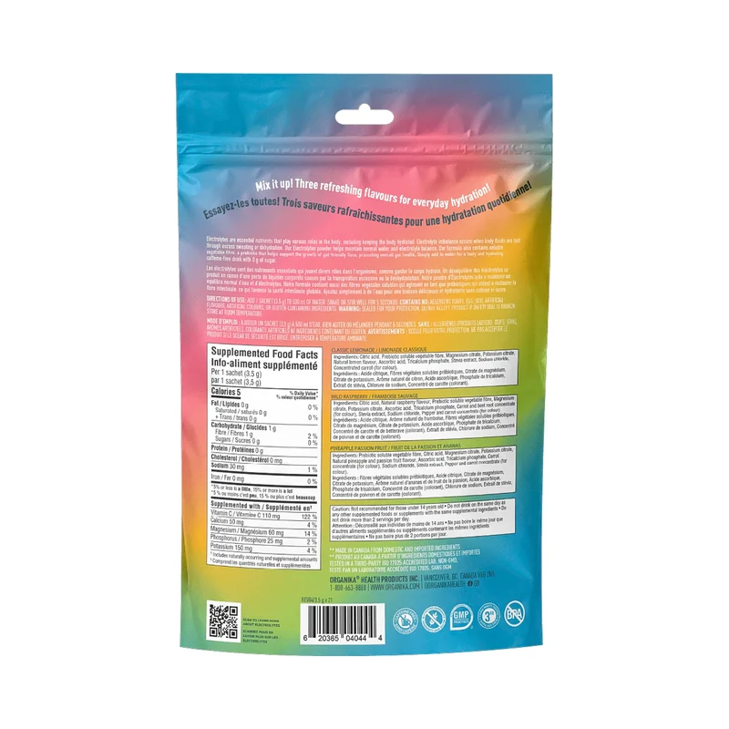 Organika - Electrolytes Satchets, Variety Pack | 21 Satchets x 3.5 g