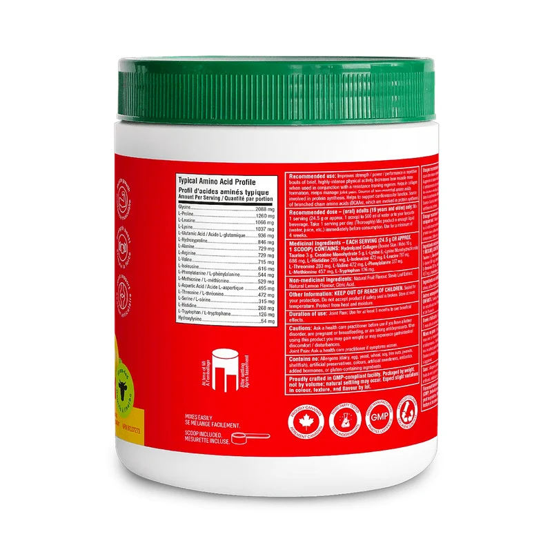 Organika - Sport Collagen Protein, Classic Lemonade | 564 g