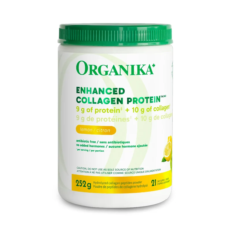 Organika - Enhanced Collagen Protein, Lemon | 252 g