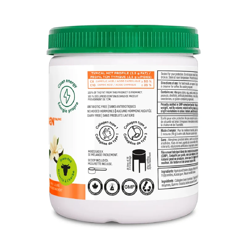 Organika - MCT Creamer Boost Enhanced Collagen, Vanilla | 150 g
