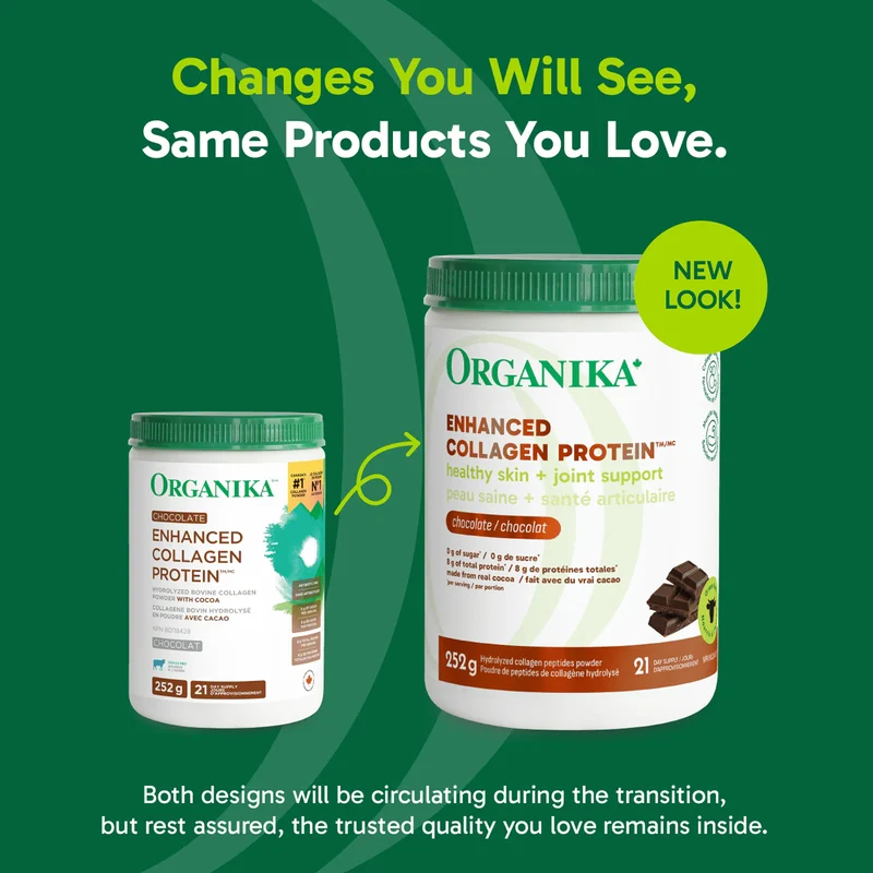 Organika - Enhanced Collagen Protein, Chocolate | 252 g