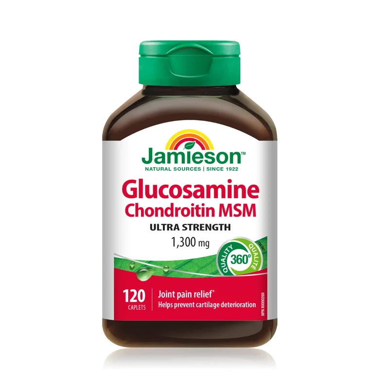 Jamieson - Glucosamine Chondroitin MSM Ultra Strength 1300 mg | 120 Caplets