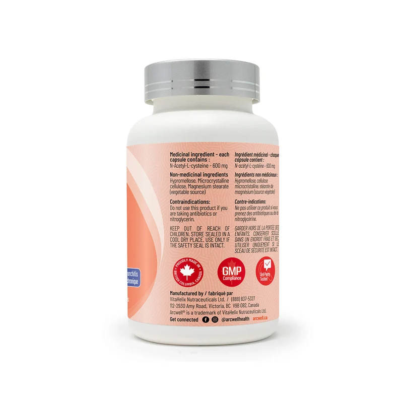 Arcwell - Nac N-Acetyl-L-Cysteine 600 mg | 90 Capsules