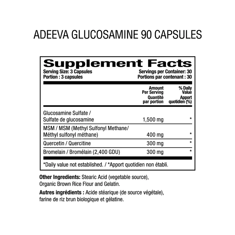 Adeeva - Glucosamine Joint Formula | 90 Capsules