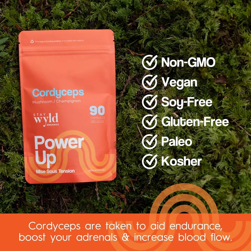 Stay Wyld Organics - Cordyceps Power Up | 90 Capsules