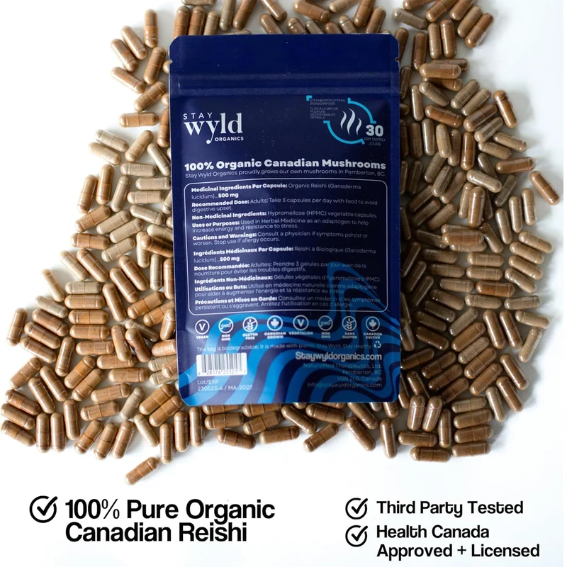 Stay Wyld Organics - Reishi Stress Less | 90 Capsules