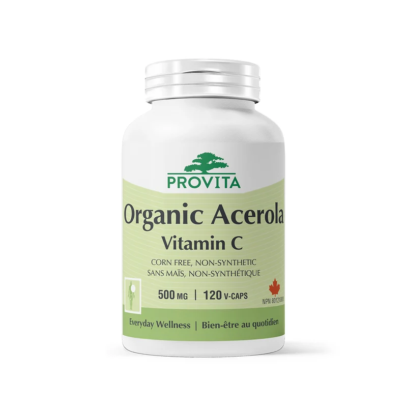 Provita - Acerola Organic Vitamin C | 120 Capsules