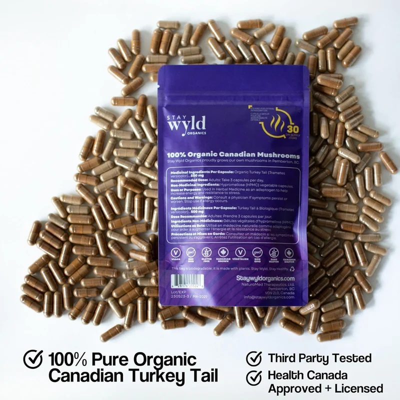 Stay Wyld Organics - Turkey Tail Body Guard | 90 Capsules