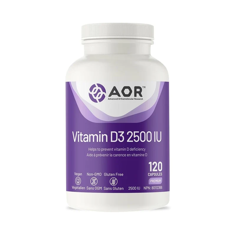 AOR - Vitamin D3 2500 IU | 120 Capsules