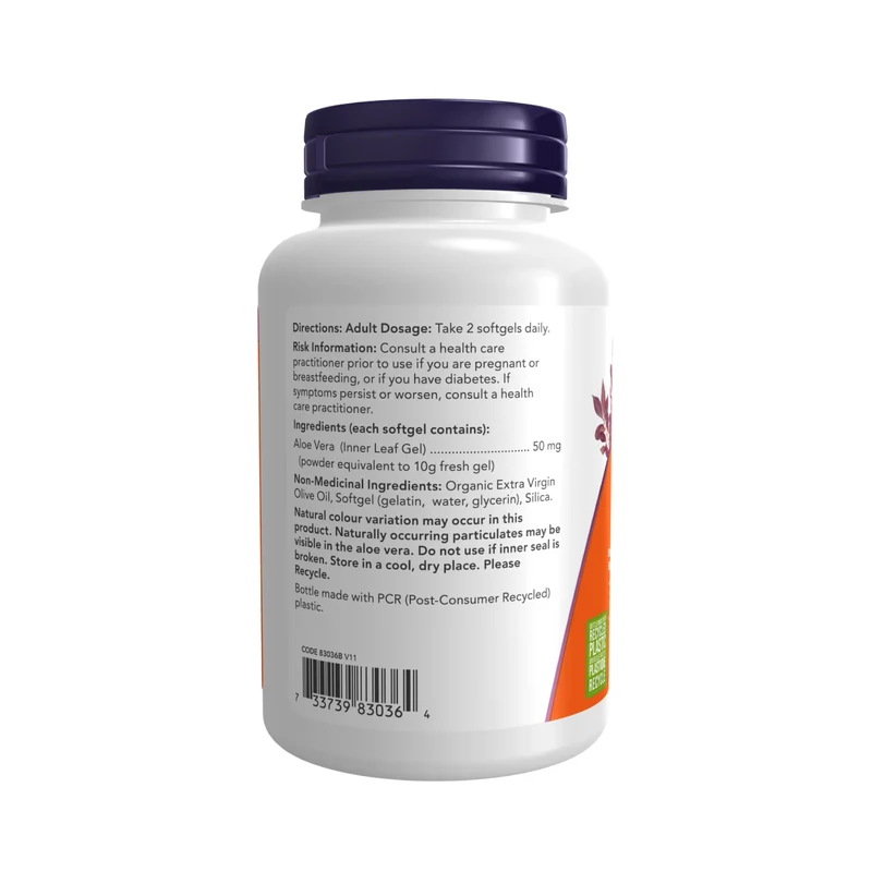 NOW - Aloe Vera Concentrate 50 mg | 120 Softgels
