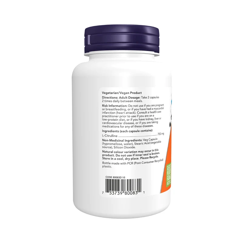 NOW - L-Citrulline 750 mg | 90 Veg Capsules