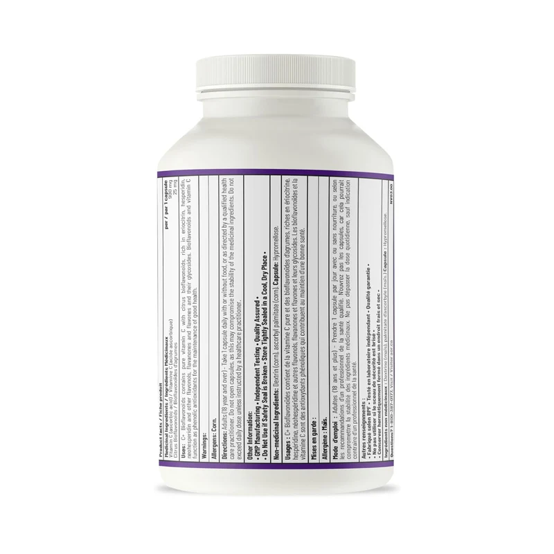 AOR - Vitamin C+ Bioflavonoids | 200 Capsules