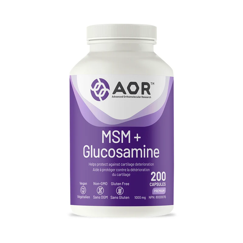 AOR - MSM + Glucosamine | 200 Capsules