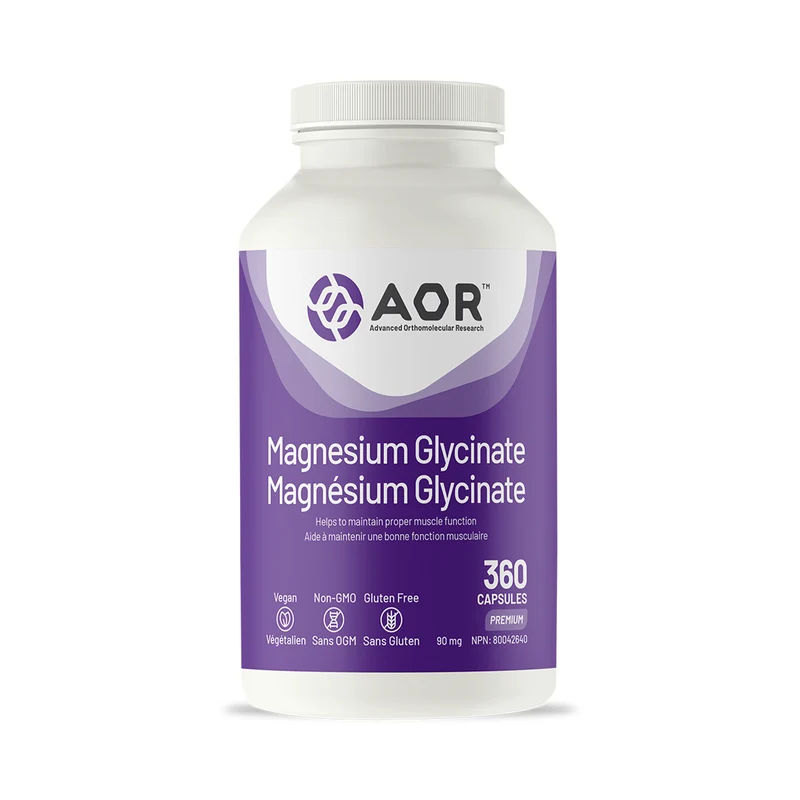 AOR - Magnesium Glycinate 90 mg | 360 Capsules