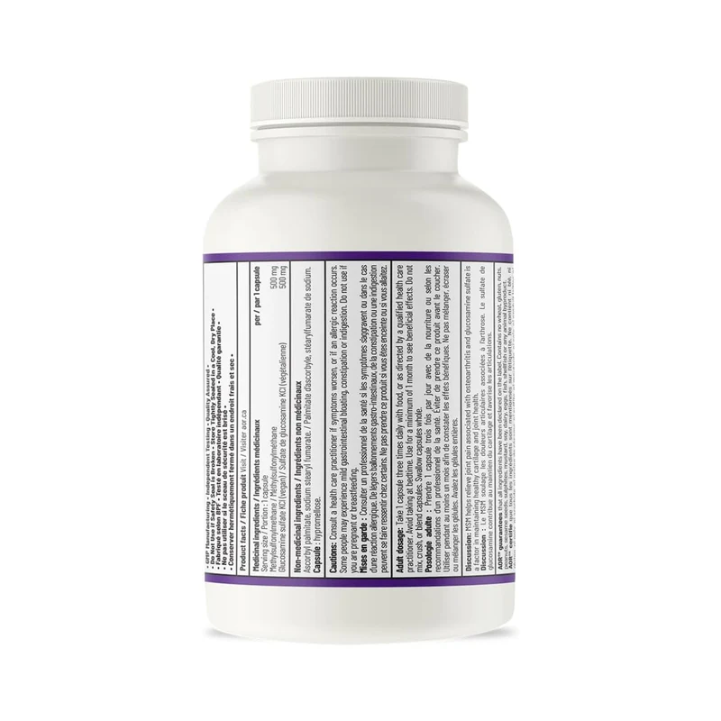 AOR - MSM + Glucosamine | 100 Capsules