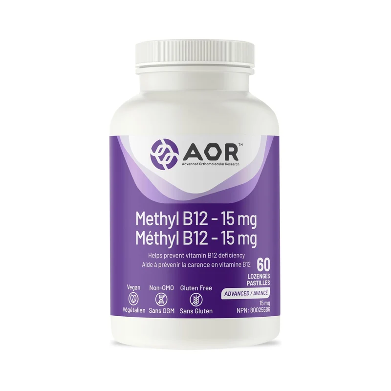 AOR - Methyl B12 15 mg | 60 Lozenges