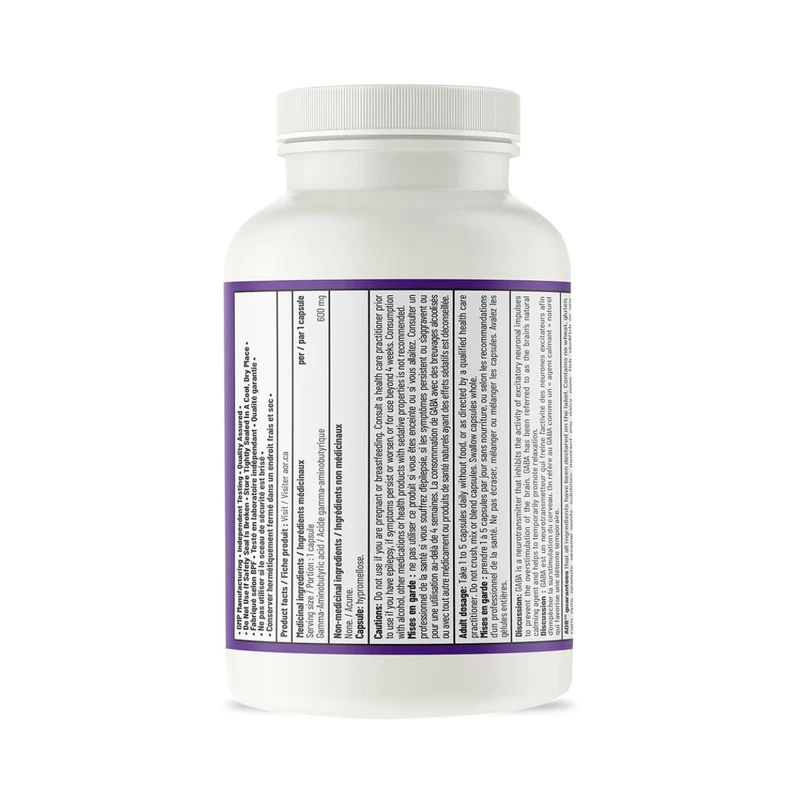 AOR - GABA Supplement | 120 Capsules