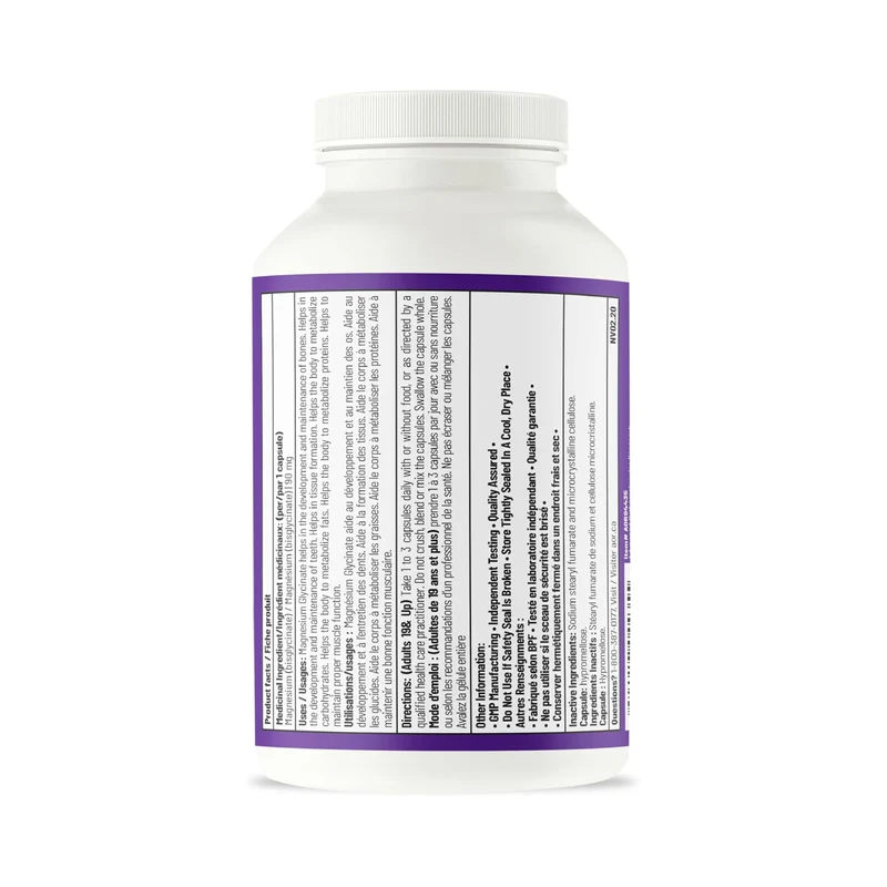 AOR - Magnesium Glycinate 90 mg | 180 Capsules
