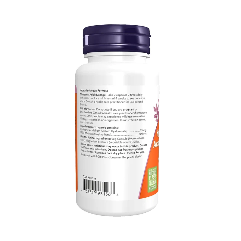 NOW - Hyaluronic Acid 15 mg | 60 Capsules