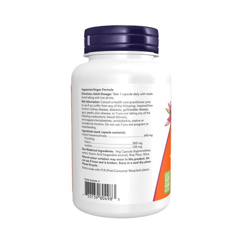 NOW - Niacin 500 mg Flush-Free | 90 Capsules