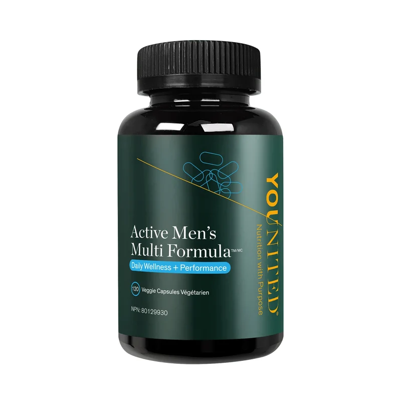 Younited - Active Men's Multi Formula | 120 Veggie Capsules