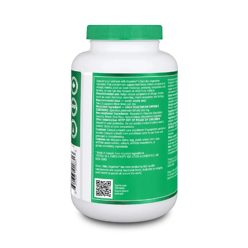 Organika - Blue Green Algae Spirulina 500 mg | 200 Tablets