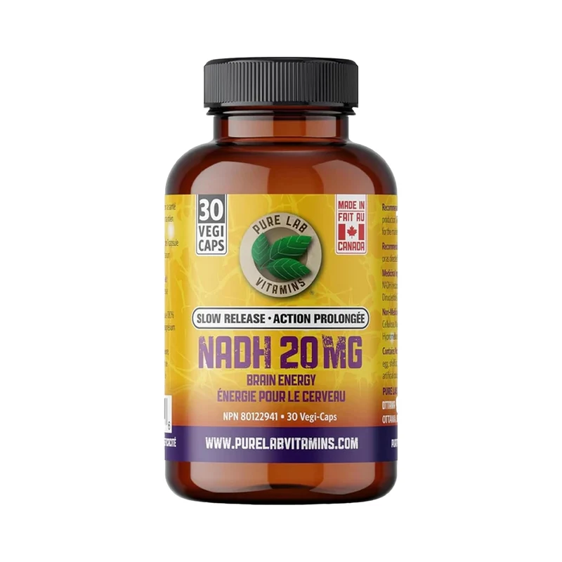 Pure Lab - NADH 20mg - Slow Release | 30 Capsules
