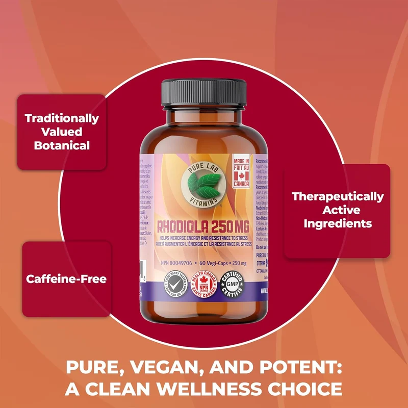 Pure Lab - Rhodiola 250mg | 60 Capsules