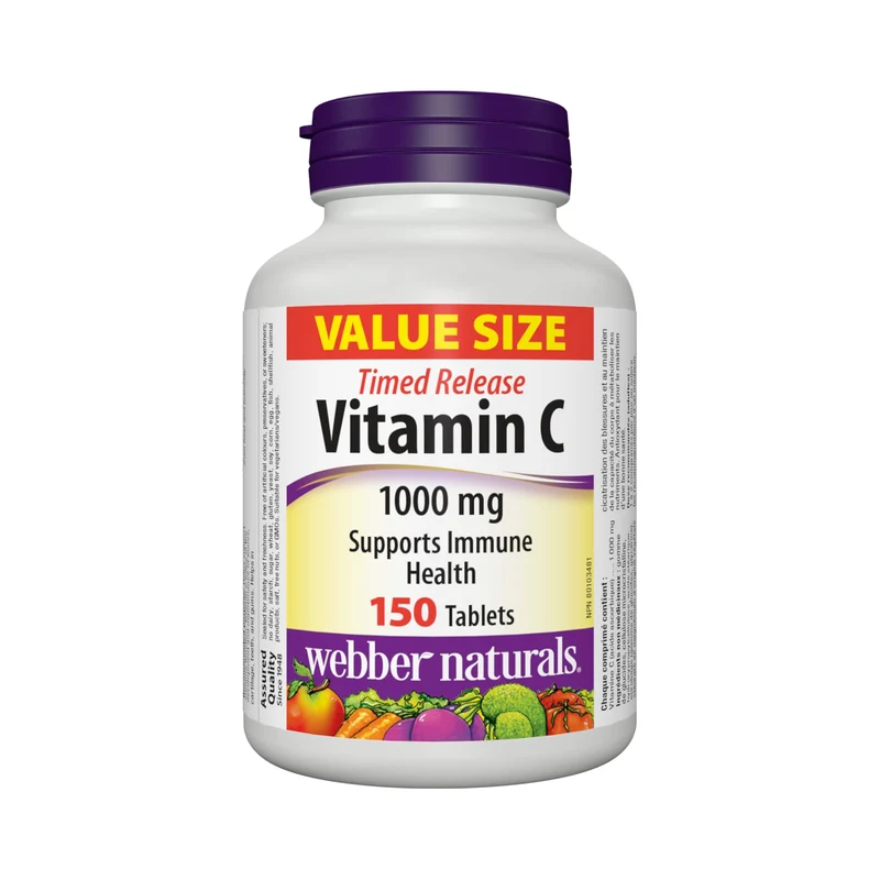 Webber Naturals - Timed Release Vitamin C 1000mg | 150 Tablets