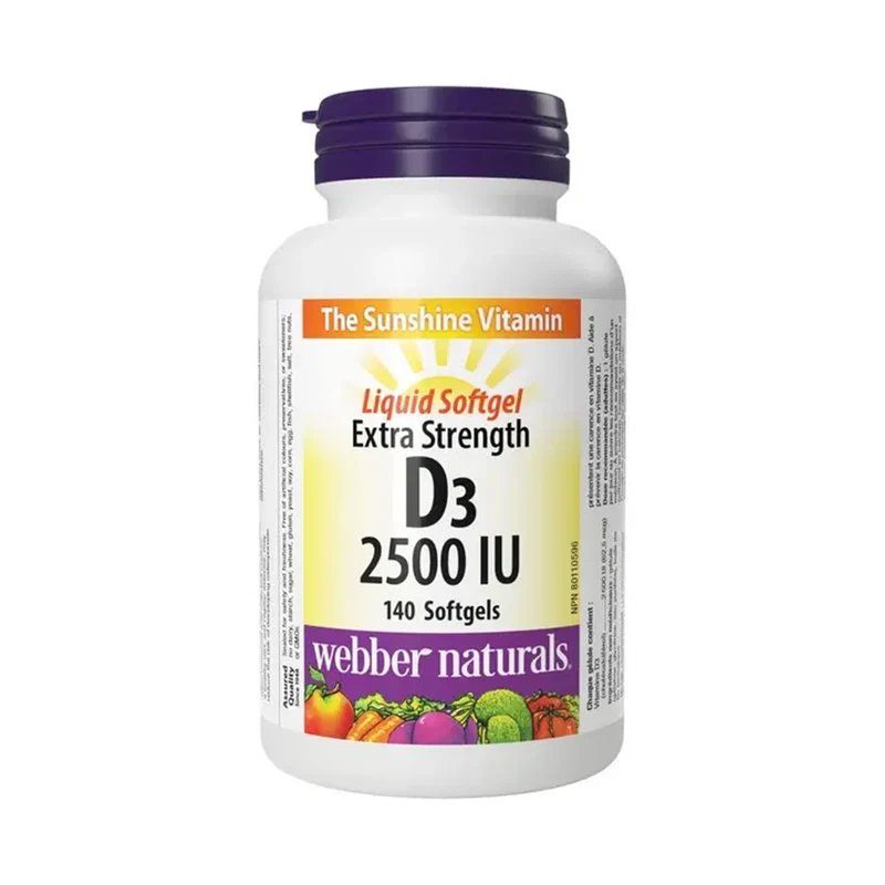 Webber Naturals - Extra Strength D3 2500 IU | 180 Softgels
