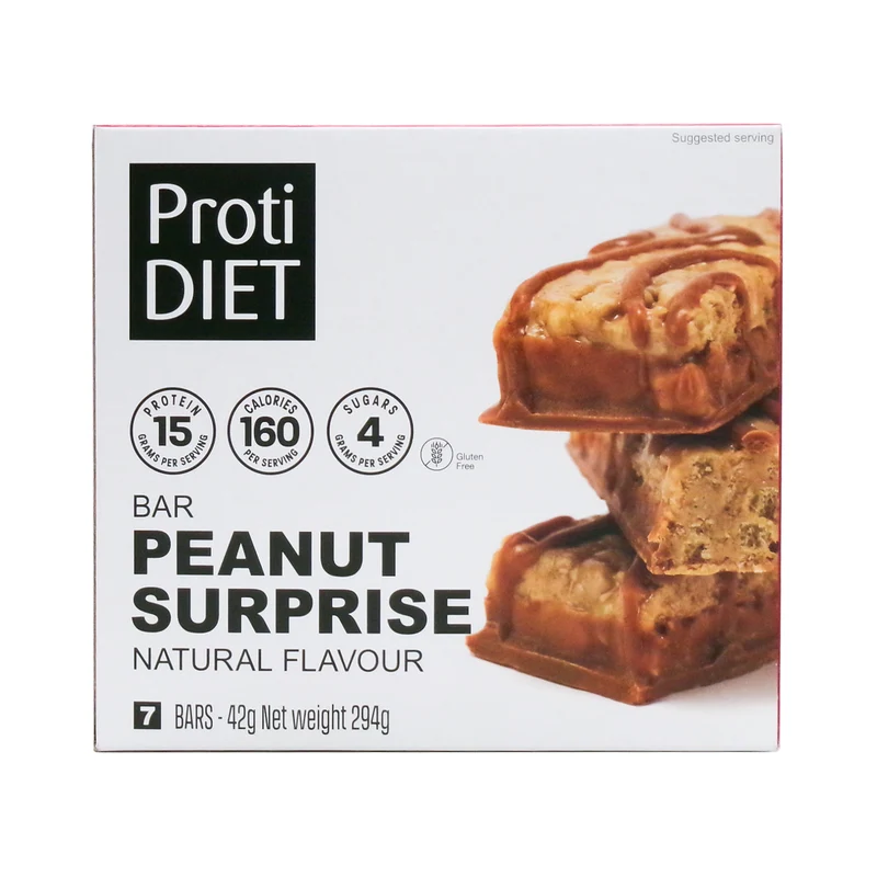 ProtiDiet - Bar Peanut Surprise | 7 Bars x 42 g
