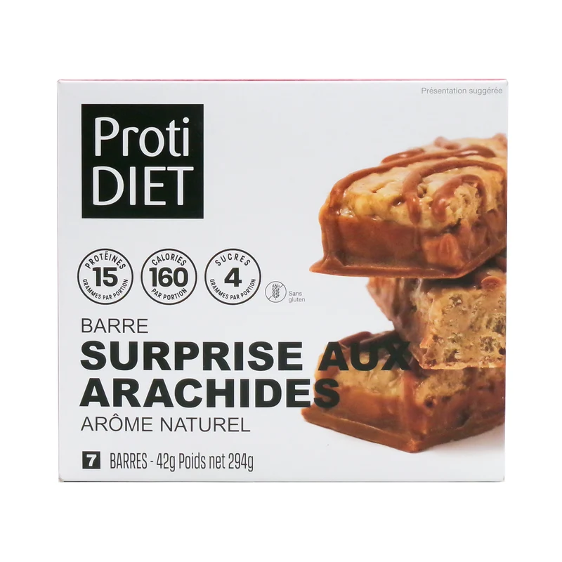 ProtiDiet - Bar Peanut Surprise | 7 Bars x 42 g