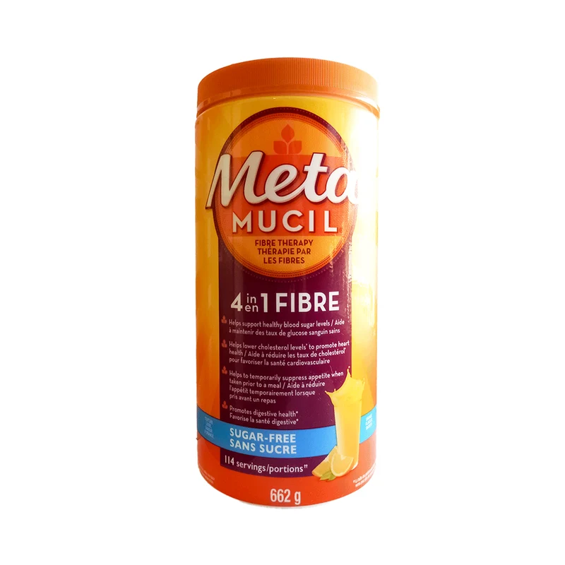 Metamucil - 4IN1 Fibre, Orange Flavour, Sugar-Free | 114 Servings