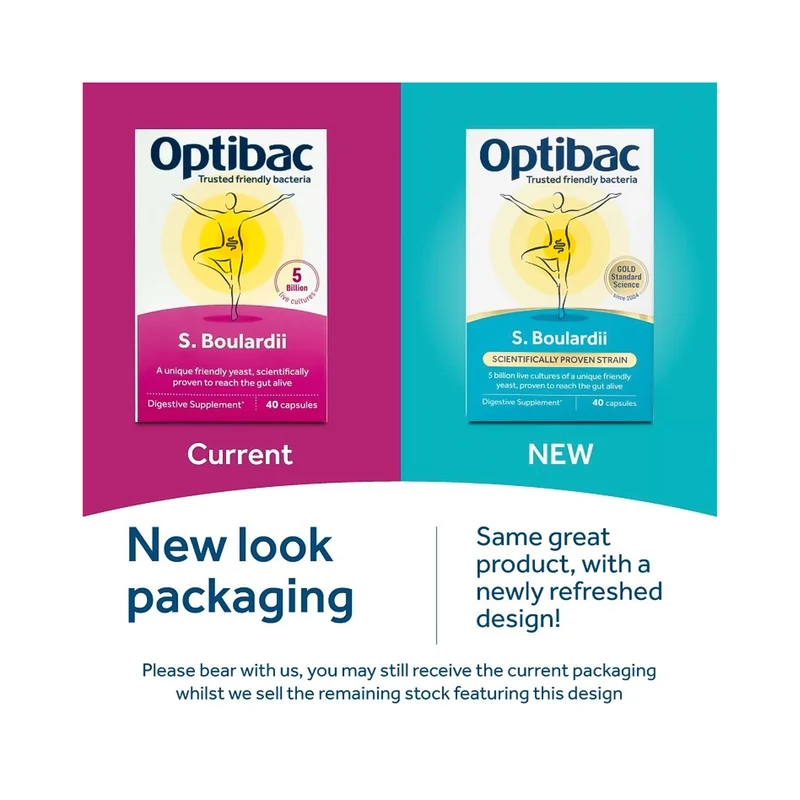 Optibac - S.Boulardii Probiotic Supplement | 40 Capsules